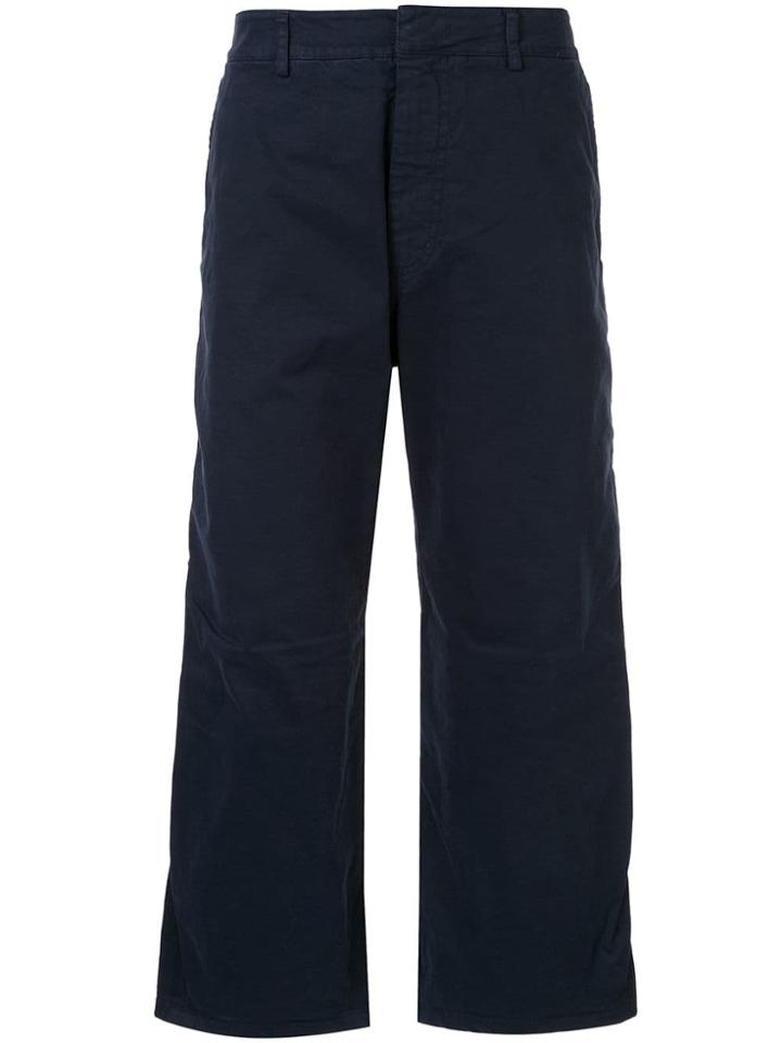 Nº21 Flared Cropped Trousers - Blue
