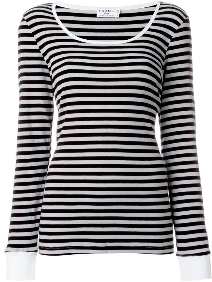 Frame Denim Striped Knit Top