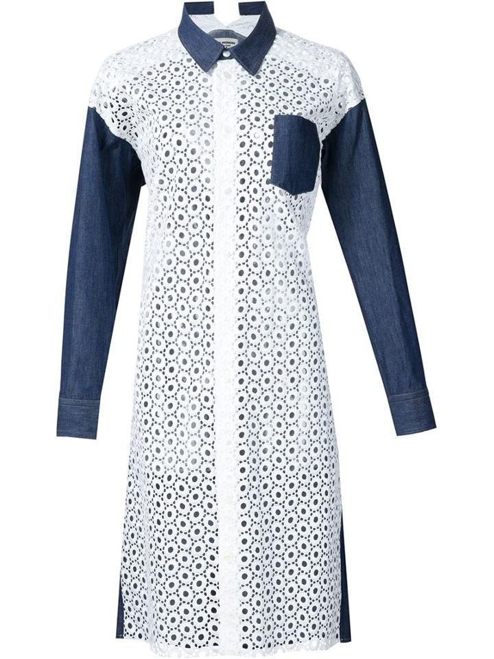 Junya Watanabe Comme Des Garçons Contrast Shirt Dress