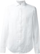 Armani Jeans Plain Shirt, Men's, Size: L, White, Linen/flax