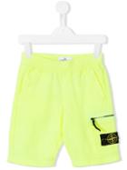 Stone Island Kids Casual Shorts, Boy's, Size: 8 Yrs, Yellow/orange