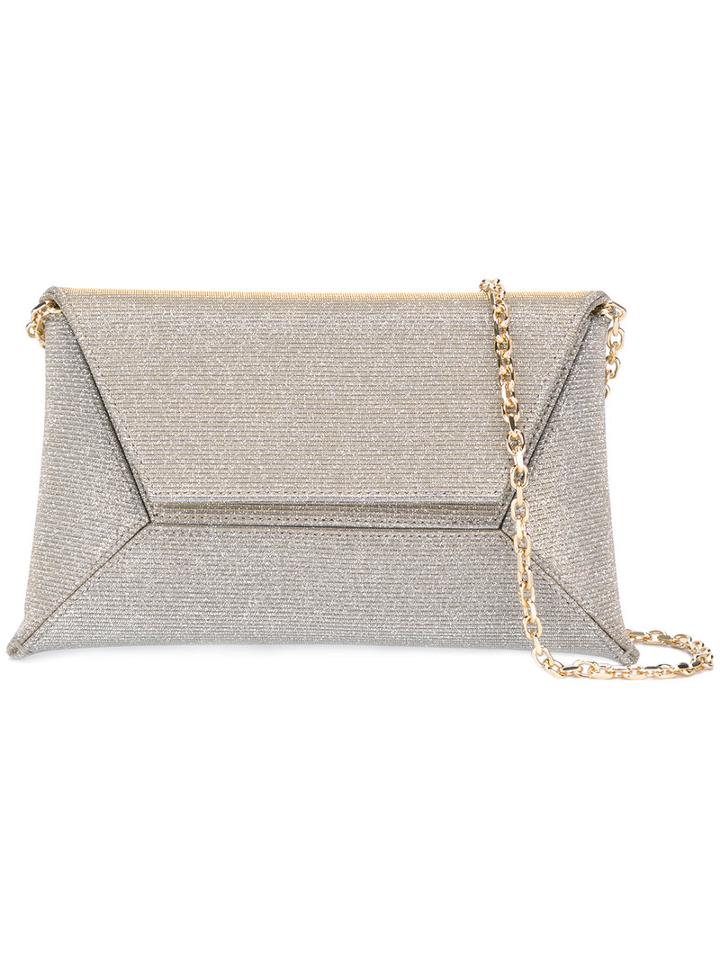 Stuart Weitzman - Gold Chain Shoulder Bag - Women - Nylon/metal (other) - One Size, Women's, Grey, Nylon/metal (other)