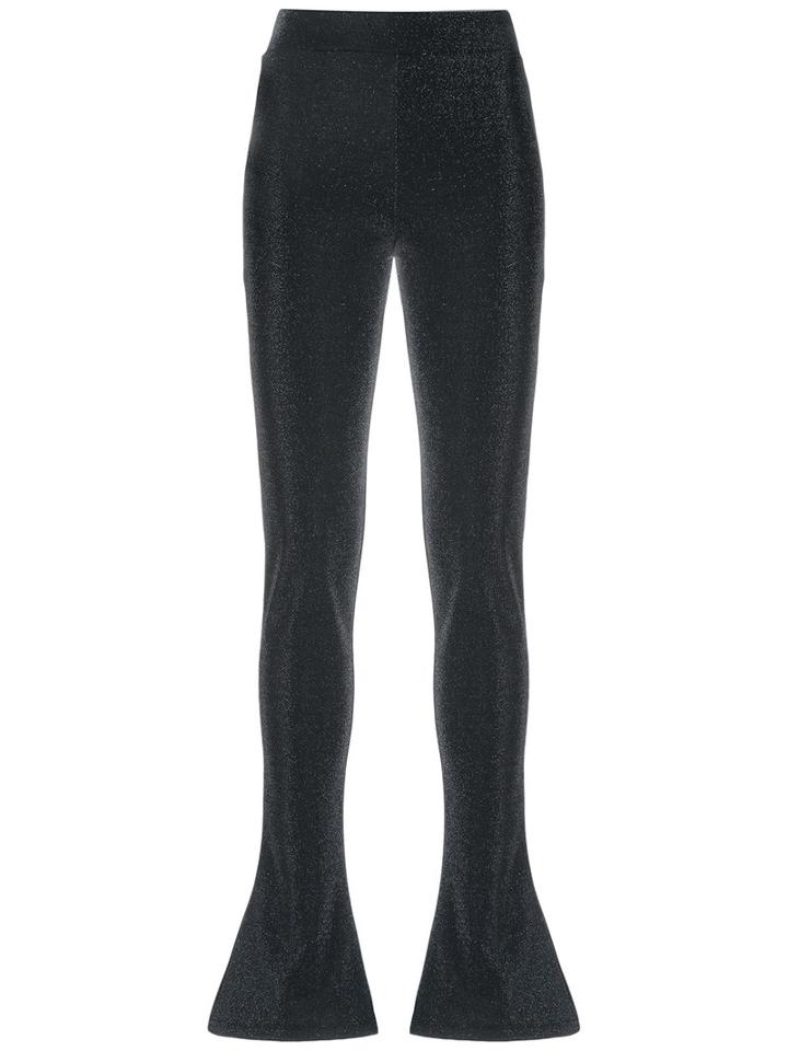 Lilly Sarti - Flared Trousers - Women - Polyester/spandex/elastane/viscose/polyimide - 42, Black, Polyester/spandex/elastane/viscose/polyimide
