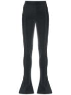 Lilly Sarti - Flared Trousers - Women - Polyester/spandex/elastane/viscose/polyimide - 42, Black, Polyester/spandex/elastane/viscose/polyimide