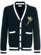 Gieves & Hawkes Bird Embroidered Cardigan - Blue