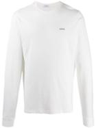 Adish Logo Embroidery Sweatshirt - White