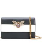 Gucci - Mini Embellished Striped Bag - Women - Leather - One Size, Black, Leather