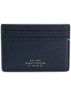 Smythson Logo Embossed Cardholder - Blue