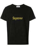 Rhude Slogan Printed T-shirt - Black