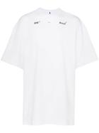 Ader Error Logo Print Relaxed Fit Cotton T-shirt - White