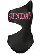 Alberta Ferretti Sunday Cut-out Swimsuit - Black