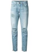 Rag & Bone /jean Distressed Skinny Jeans, Women's, Size: 28, Blue, Cotton