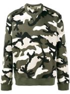 Valentino - Rockstud Camouflage Sweatshirt - Men - Cotton/polyamide - S, Green, Cotton/polyamide