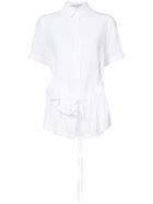 Stella Mccartney Ruffled Tie Waist Shirt - White