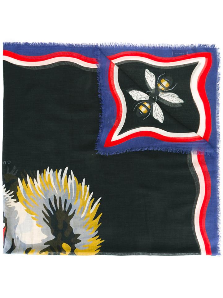 Gucci Bee And Tiger Foulard - Multicolour