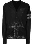 Kolor Devoré Logo Cardigan - Black
