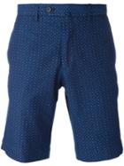 Hackett Patterned Shorts, Men's, Size: 36, Blue, Cotton