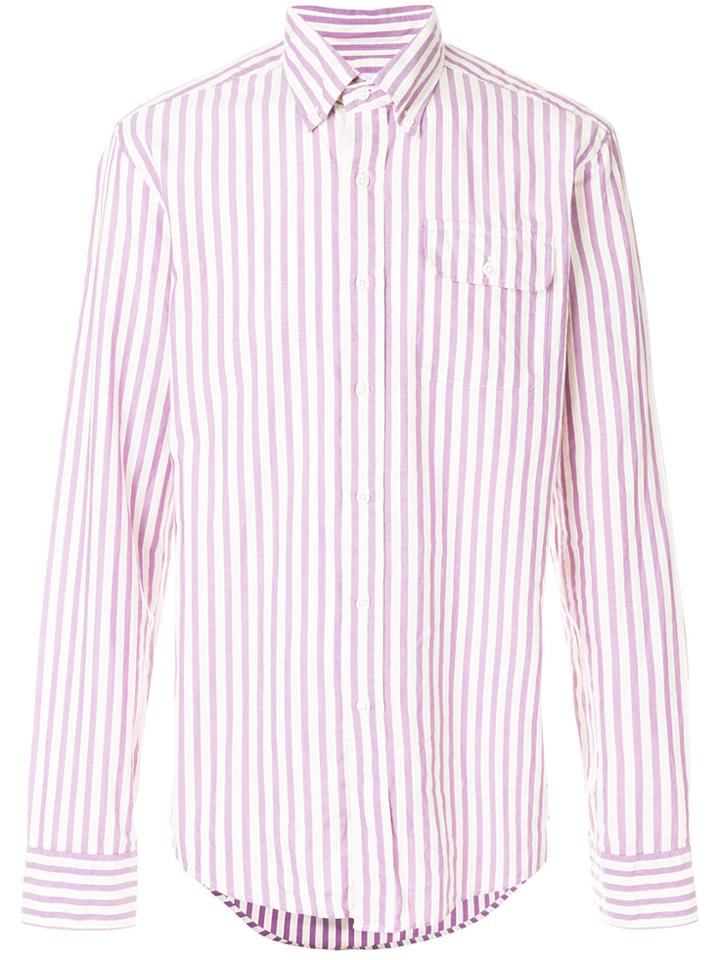 Gant Rugger Oxford Striped Button-down Shirt - Pink & Purple