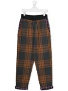 Caffe' D'orzo Teen Stonia Plaid Trousers - Neutrals