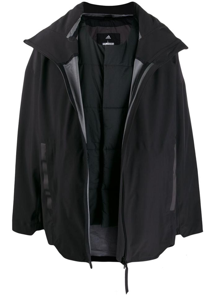 Adidas Layered Coat - Black