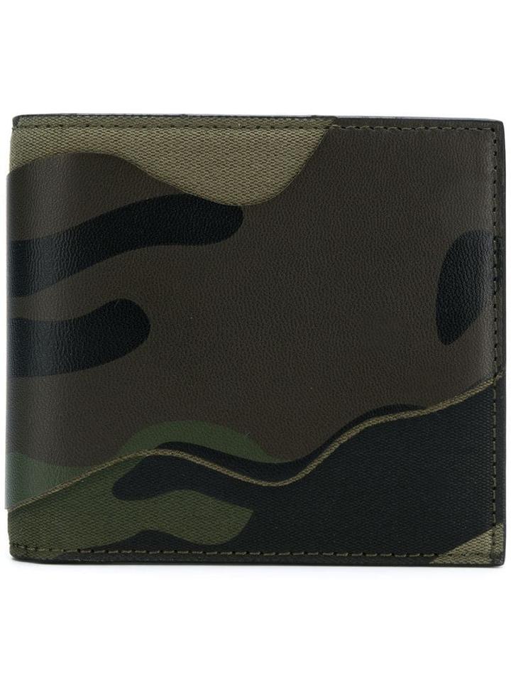 Valentino Valentino Garavani Camouflage Billfold Wallet - Green