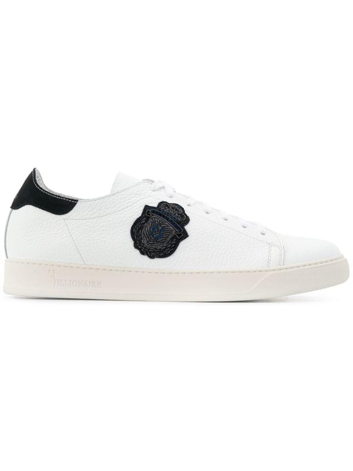 Billionaire Low-top Logo Sneakers - White