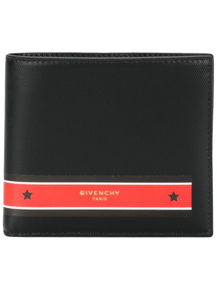 Givenchy Star Print Simple Wallet - Black