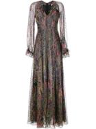 Etro Paisley Print Silk-blend Maxi Dress, Women's, Size: 42, Viscose/silk