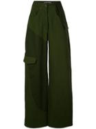 Jacquemus High Rise Wide-leg Jeans - Green