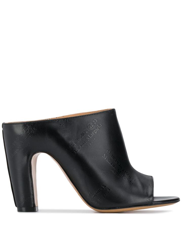 Maison Margiela Curved High-heeled Mules - Black