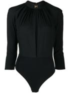 Elisabetta Franchi Key-hole Bodysuit - Black