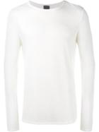 Lot78 Mesh Long Sleeve T-shirt, Men's, Size: Small, White, Viscose/spandex/elastane