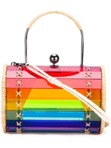 Wai Wai Rainbow Stripe Cylinder Bag - Multicolour