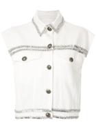 Andrea Bogosian Paiva Embroidered Vest - White