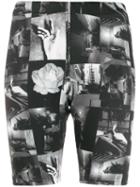 Barbara Bologna Graphic Print Biker Shorts - Grey
