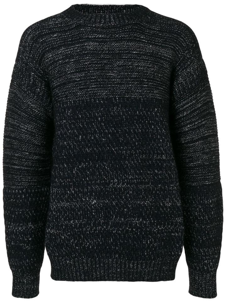 Junya Watanabe Man Knit Mesh Sweater - Black