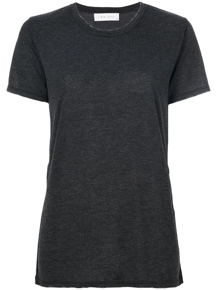 Iro - Classic T-shirt - Women - Polyester/viscose - L, Grey, Polyester/viscose