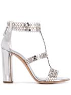Casadei Dot Pattern Sandals - Silver