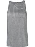 Nike - Sheer Tank Top - Women - Polyester - S, Grey, Polyester