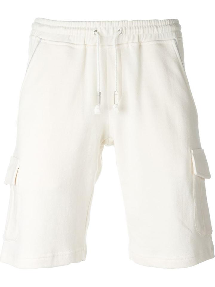 Eleventy Track Shorts, Men's, Size: M, Nude/neutrals, Cotton/linen/flax