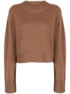 Co Oversized Cashmere Jumper - Brown