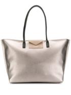 Lancaster Oversized Shopper Tote - Metallic