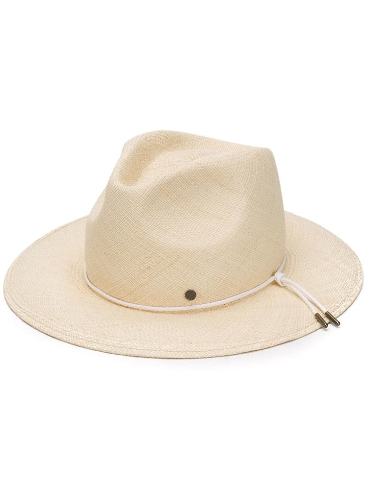 Maison Michel Rico Fedora Hat - Neutrals