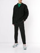 Affix Buttoned Sweatshirt - Black