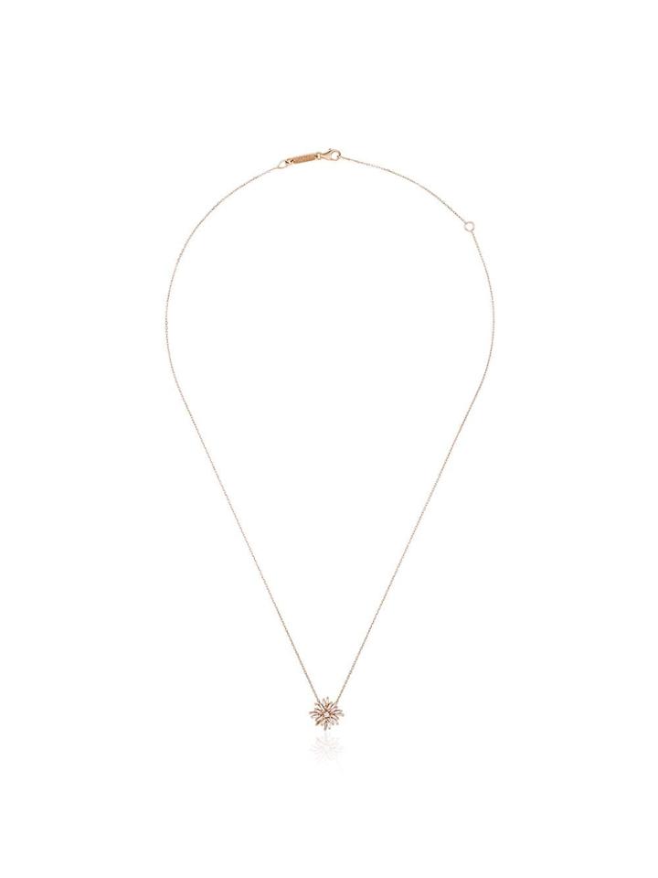 Suzanne Kalan Baguette Diamond Mini Star Necklace - Rose Gold
