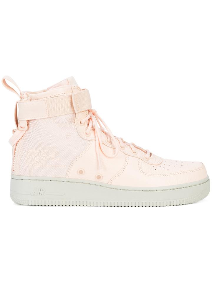 Nike Nikelab Sf Af1 Mid Sneakers - Nude & Neutrals