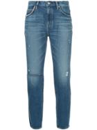 Hysteric Glamour Distressed Slim Fit Jeans - Blue