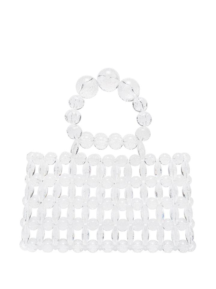 Cult Gaia Cora Beaded Bag - White