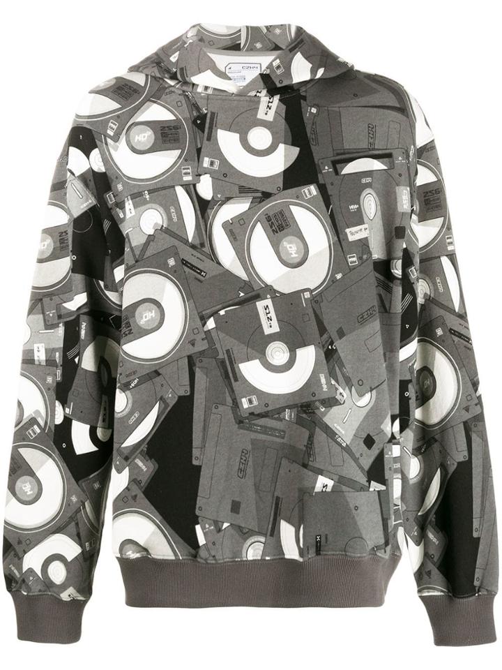 C2h4 Disposed Flash Drive Hoodie - Grey
