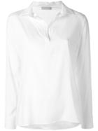 Baja East Plaid Collarless Shirt - Green